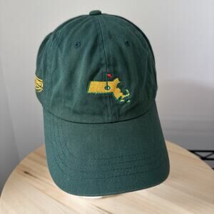 Vintage Massachusetts PGA Masters Strapback Hat Cap Green 2nd Shot MVP Golf